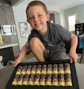 Deacon setting up our new chips