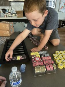 Deacon setting up our new chips