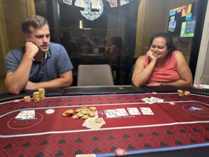 John and Lauren battling