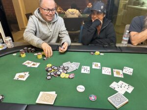 James raking in chips