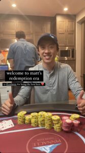 Matt, winner of Event #4
