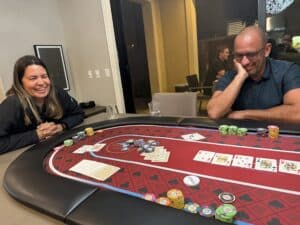 A hard-fought spousal rivalry early in Event 3