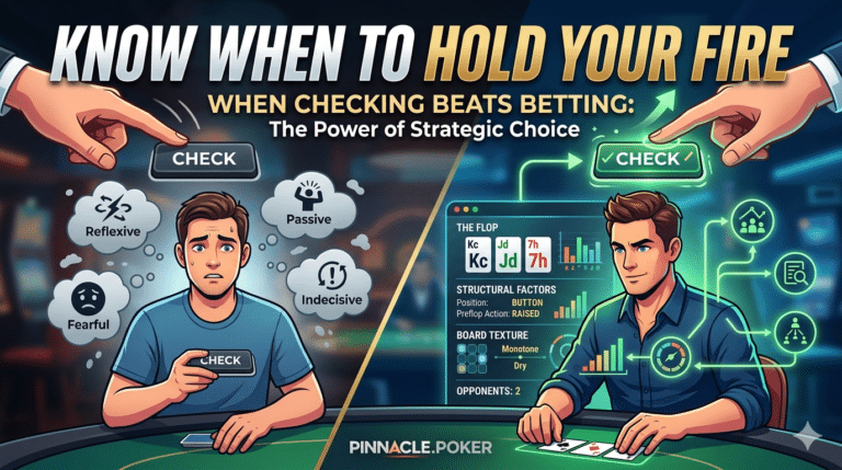 Know When to Hold Your Fire: When Checking Beats Betting